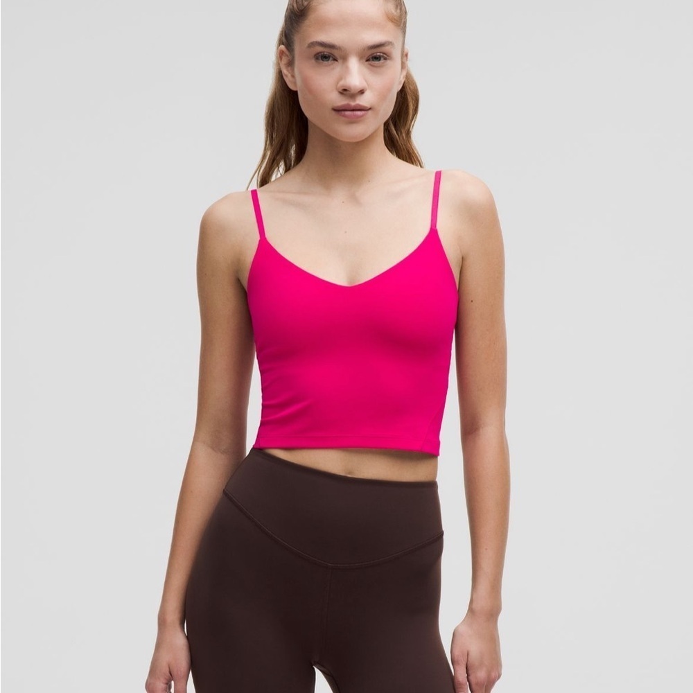 Lululemon Align Cropped Cami Tank Top Size 14 in Passionate